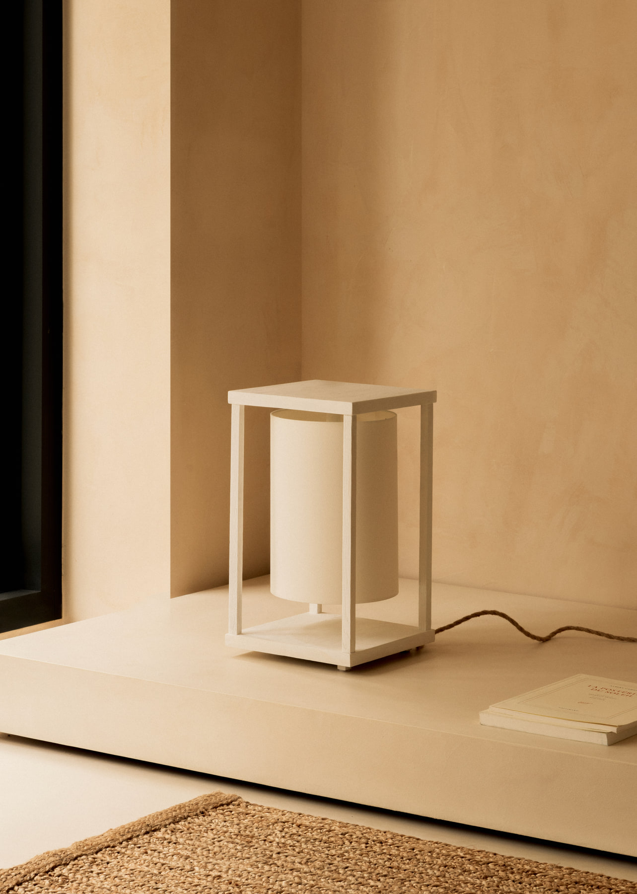 L’Imparfait by Guillaume Alan — lantern lamp on the floor, apartment in Paris