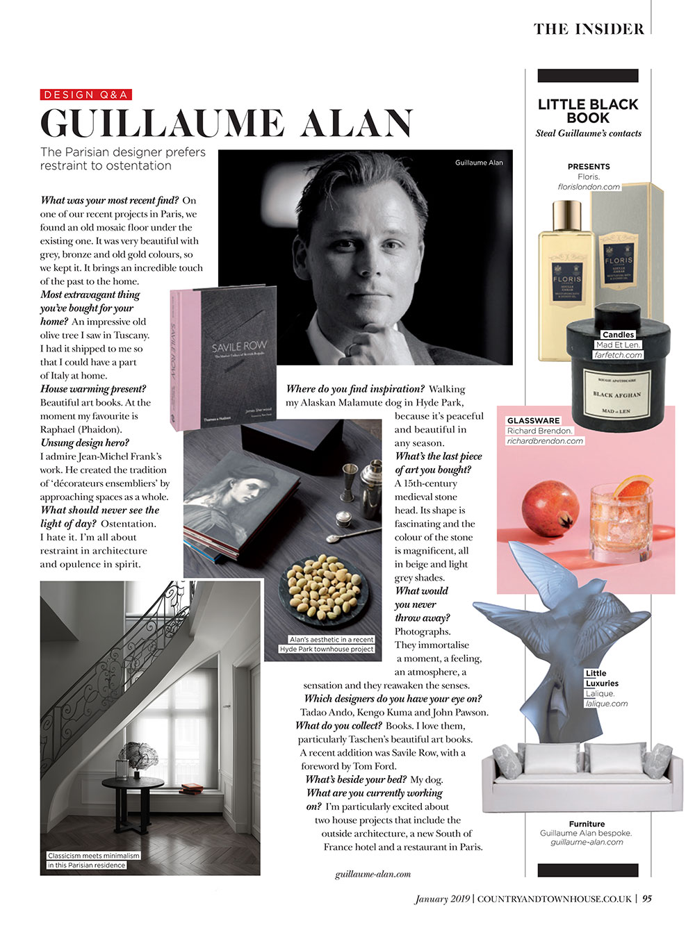 Guillaume Alan — COUNTRY AND TOWN HOUSE UK