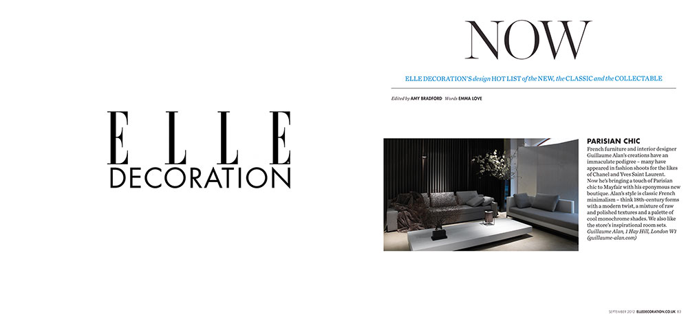 Guillaume Alan — ELLE DECORATION UK