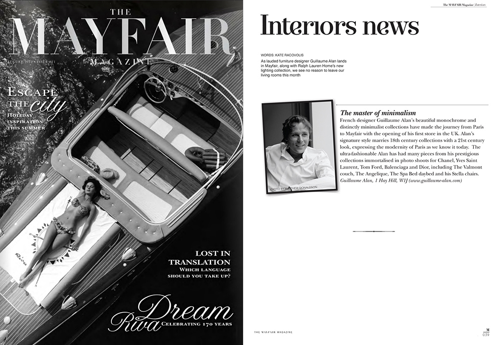 Guillaume Alan — THE MAYFAIR MAGAZINE UK