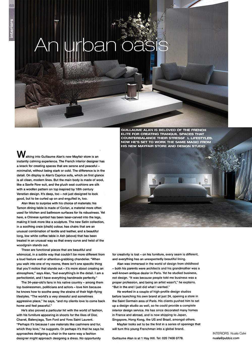 Guillaume Alan — THE MAYFAIR TIMES UK